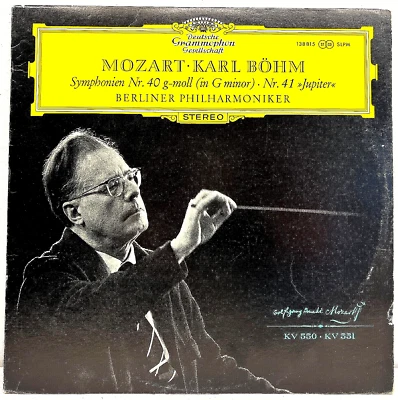 Mozart/Bohm Symphonies No. 40 1973 Vinyl Deutsche Grammophon Records Import - Image 1 of 4