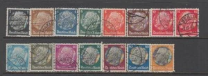 Germany - President von Hindenburg (Used Full Set) 1933 (CV $22) - Picture 1 of 1