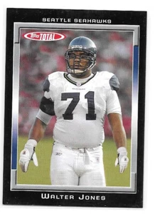 2006 Topps Total Football Black Short Print Parallel #165 Walter Jones 18/50 - Picture 1 of 2