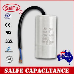 CBB60 Appliance Motor Run Capacitor wire Lead AC 450V 50/60Hz 25uF OZ SELLER - Picture 1 of 3