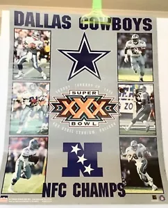 Dallas Cowboys 1996 Super Bowl XXX Champions 20x16” Starline Poster - Picture 1 of 4