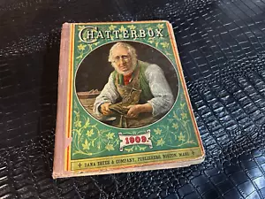 ANTIQUE 1909 CHATTERBOX ILLUSTRATED HARDCOVER childrens BOOK - Imagen 1 de 1