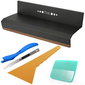Window Tint Tool Vinyl Wrap Kit 13" Gap Gasket Speed Loader Scraper PPF Squeegee - Picture 1 of 9