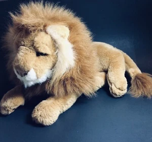 Precioso Peluche Fiesta De Colección León Grande 18" Realista Bien Relleno Juguete Safari Excelente - Imagen 1 de 12