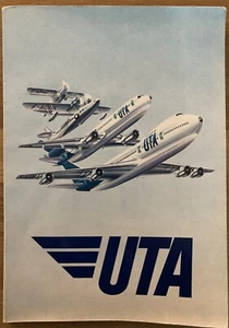 UTA AIRLINES GESCHICHTSBUCH B747 DC8 DC10 CARAVELLE COMET AIR FRANCE DC7 - Bild 1 von 12