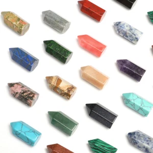 1 pieza Mini Obelisco Torre Varita de Cuarzo Natural Cristal Natural Piedra Curativa Reiki - Imagen 1 de 40