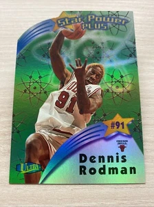 1997/98 Fleer Ultra Power Plus die cut Dennis Rodman #10 Chigago Bulls Vintage - Bild 1 von 5