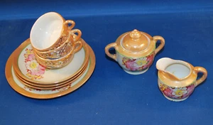 Juego Demitasse Vintage Japón Lustreware Taza Platillo Mano Té China Porcelana - Imagen 1 de 7