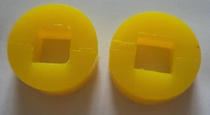 SUZUKI LT250R,250 QUADRACER HEADLIGHT MOUNT RUBBER GROMMET CUSHIONS YELLOW 85-92 - Picture 1 of 12
