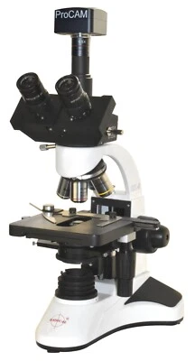 Microscopio de patología veterinaria semen espermatozoide contraste fase trinocular cámara de PC de 10 MP Foto 1 de 4