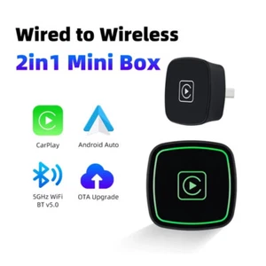 Caja inteligente inalámbrica CarPlay Dongle Android adaptador automático con cable a inalámbrico para automóvil - Imagen 1 de 8