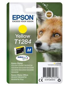 Epson T1284 Yellow Squirrel Genuine, Claria Photo HD Ink Cartridge