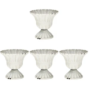  4 Stück Retro-Vasen aus Eisen, dekorativ, Kelch-Design, Blumentopf, - Bild 1 von 12