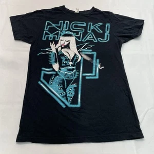 Nicki Minaj Shirt Blue Neon Black Graphic Concert Tee Size S - Picture 1 of 8
