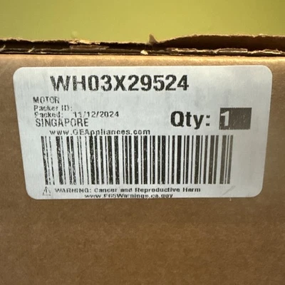 General Electric Motor WH03X29524 - GE Washing Machine Motor OEM - NEW! - Image 1 of 4