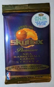 1 Pack NBA 1995-96 SKYBOX PREMIUM BASKETBALL Ser2 Sealed Blue Foil Pack + Bonus - Bild 1 von 6