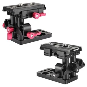 CAMVATE Stativhalterung Manfrotto-Stil Grundplatte mit 15 mm LWS Stangenklemme für Käfig - Bild 1 von 25