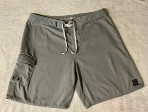 Rusty Revolution Gray Men’s Swim Trunks Size 36 - Picture 1 of 14