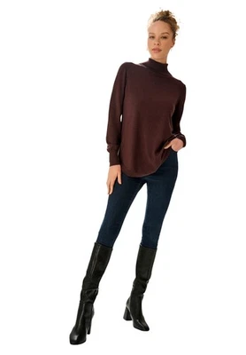 Suéter cuello alto Audrey talla grande ellos Foto 1 de 4