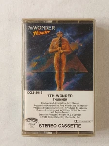 7TH WONDER Thunder SEALED Cassette Tape 1980 Chocolate City - Foto 1 di 4