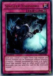 Yugioh Sinister Yorishiro SHSP-EN089 1st Edition Ultra Rare NM - Picture 1 of 2