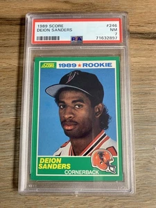 1989 Score - Deion Sanders (RC) #246 PSA 7 - Picture 1 of 2