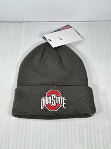Nike Adult Ohio State Buckeyes Grigio Terra Cuffed Maglia Beanie OSFM NUOVO - Foto 1 di 3