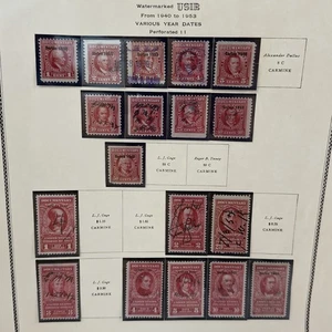 Sellos de ingresos documentales - Scott's R620-R641... "serie 1953" usados y no usados - Imagen 1 de 1