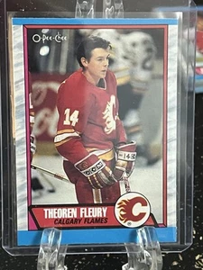 THEOREN FLEURY----1989-90 O PEE CHEE----ROOKIE----CALGARY FLAMES---PACK FRESH - Picture 1 of 2