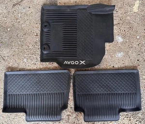 Genuine Toyota Aygo X 2022 Rubber Floormats Manual Gearbox Drivers & Rear - Picture 1 of 1