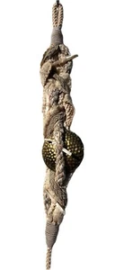 Woven Textile Rope Braided Waist Tie Belt Sea Shell Hippie Boho Statement 40” - Picture 1 of 11