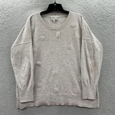 PURE Essence Sweater Womens Size 14/16 Top Long Sleeve Gray - Image 1 of 4