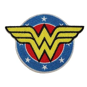 Official Dc Comics Wonder Woman Logo Super Hero Iron on Embroidered Patch - Picture 1 of 1