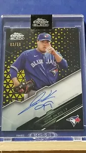 Hyun-Jin Ryu - 2020 Topps cromado oro negro autógrafo de radiocontrol #3/50 - Imagen 1 de 2