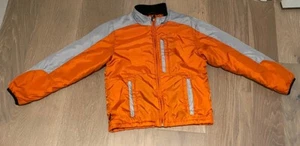 Winter Ski Jacket Obermeyer Youth Boys Size M Juniors Orange and Gray - Picture 1 of 3