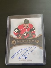 2007-08 SP Authentic Sign of the Times Marian Gaborik #ST-MG Auto