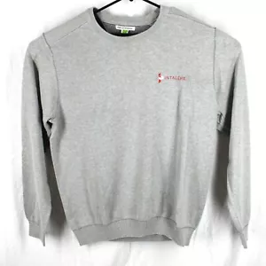NEW Cutter & Buck Men's Large Gray L/S Cotton Sweater w/ Logo NEW - Picture 1 of 6