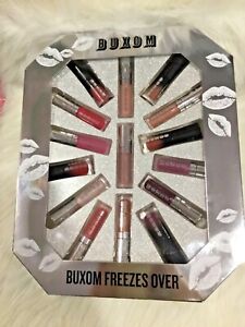 Buxom Freezes Over Lip Gloss Set Complete Set! 15 items BRAND NEW IN BOX!