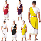 Men's Halloween Greek Toga Ancient Roman Robe Caesar Costume Fancy Dress Costume
