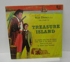 Vintage Walt Disney Productions Treasure Island 1964 LP 33 1/3 RPM Record