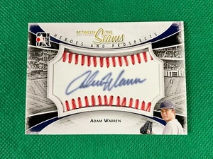 2011 ITG Heroes and Prospects Between the Seams Autographs Red #AW Adam Warren - Picture 1 of 1