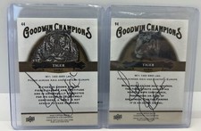(2) Joe Exotic Signed 2020 Upper Deck Goodwin Champions Tiger Cards