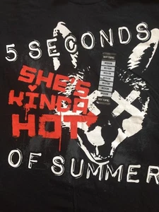 Original 5 Seconds Of Summer She's KINDA HOT Herren T-Shirt Neu mit Etikett selten Größe M - Bild 1 von 5
