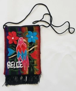 Belize Multicolored Lined Zippered Shoulder Bag, 6" x 7.5" - Picture 1 of 6