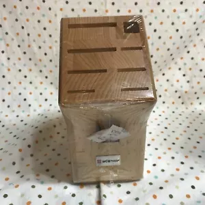 Wusthof Rubberwood 9 Slot Knife Block Part Number 7250. - Picture 1 of 4