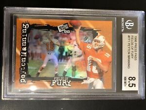 1998 Press Pass Fields Of Fury Peyton Manning Rookie RC early serial# BGS 8.5