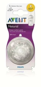 Philips Avent Natural Teat Fast Flow 2 pieces - Picture 1 of 6