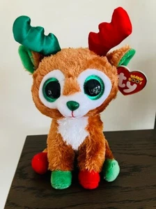 TY BEANIE BOO TINSELTOES THE REINDEER 15CM BRAND NEW + TAGS BOOS CHRISTMAS 2024 - Picture 1 of 1