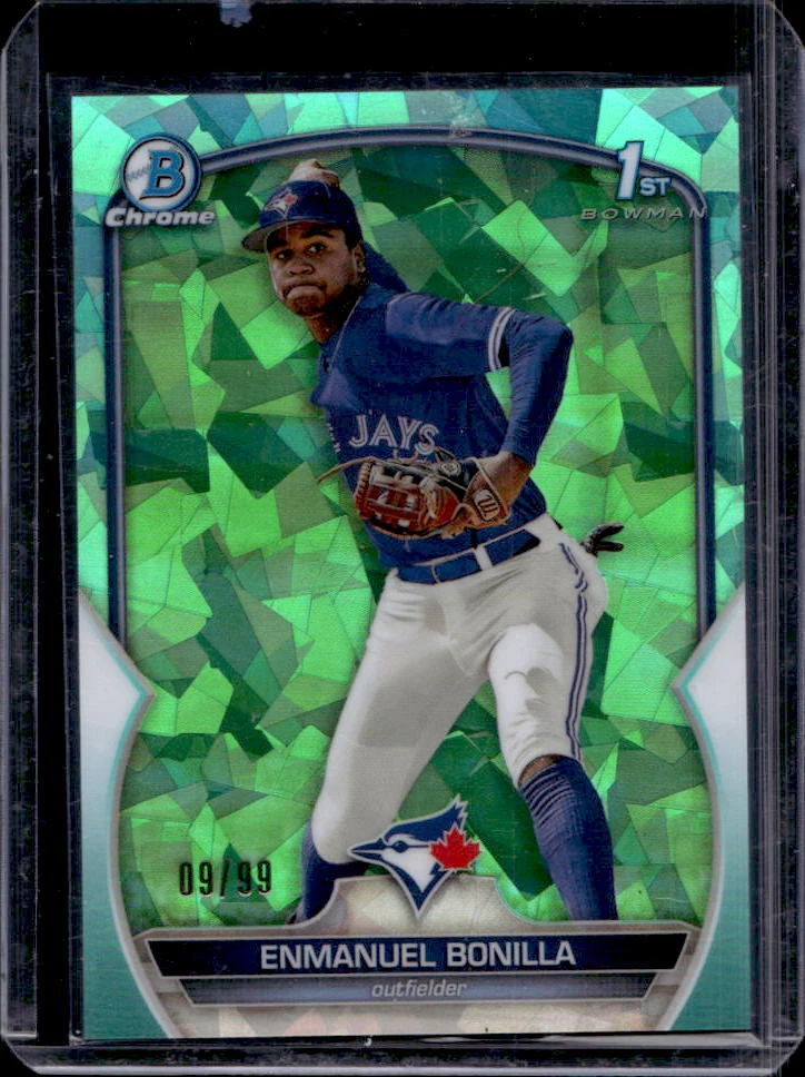 2023 Bowman Chrome Sapphire Enmanuel Bonilla 1st Prospect Aqua Refractor #09/99