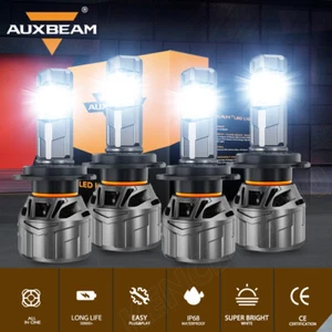 AUXBEAM Canbus LED Headlight Hi/Low Beam White For Mercedes-Benz C230 2002-2009 - Picture 1 of 12